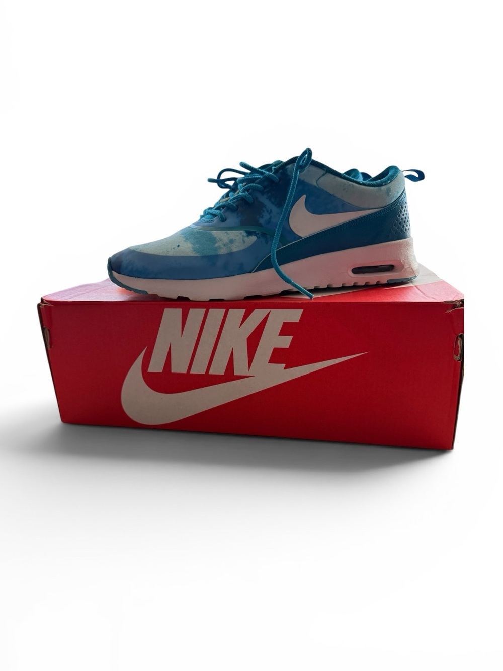 Nike Women’s Blue & Teal Tie-Dye Running Sneakers - Lightweight Cushioned